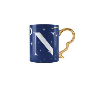 Mug mit Buchstabe N - Cielo Stellato
